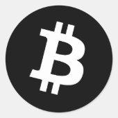 Bitcoin-Round-Aufkleber Runder Aufkleber (Vorderseite)