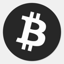 Bitcoin-Round-Aufkleber Runder Aufkleber