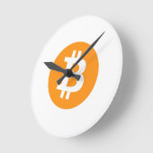 Bitcoin-Rund-Uhr Runde Wanduhr (Winkel)