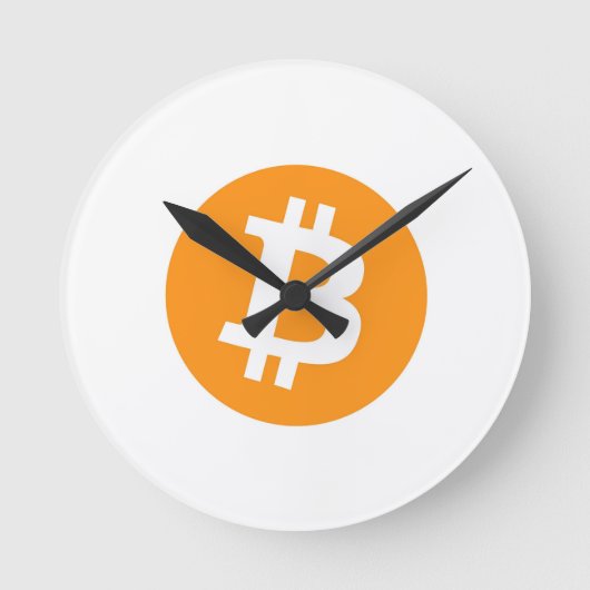 Bitcoin-Rund-Uhr Runde Wanduhr (Vorderseite)