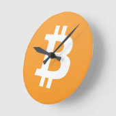 Bitcoin Runde Wanduhr (Winkel)
