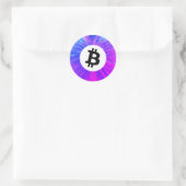 Bitcoin Runder Aufkleber (Tasche)
