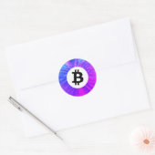 Bitcoin Runder Aufkleber (Umschlag)