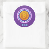 BITCOIN RUNDER AUFKLEBER (Tasche)