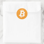 Bitcoin Runder Aufkleber (Tasche)