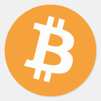 Bitcoin Runder Aufkleber