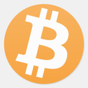 Bitcoin Runder Aufkleber