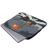 "Bitcoin Sailing" Ölgemälde #2 Laptopschutzhülle (Vorne Knopf)