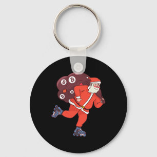 Bitcoin Santa Claus Kryptowährung Santa Crypto Schlüsselanhänger