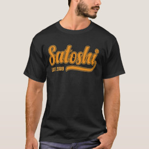 Bitcoin Satoshi Est. Blockchain Mining Crypto 2009 T-Shirt