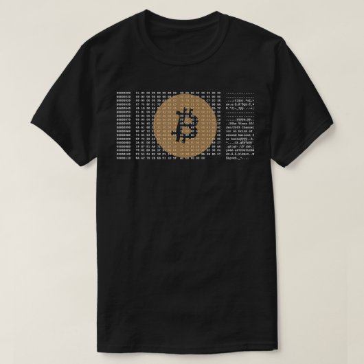 Bitcoin Satoshi Nakamoto Genesis Block Cryptocurre T-Shirt (Design vorne)