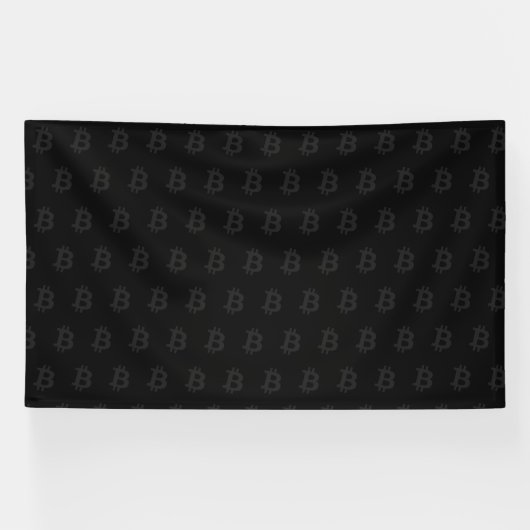 Bitcoin Schwarz Banner (Horizontal)