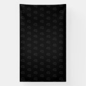 Bitcoin Schwarz Banner (Vertikal)