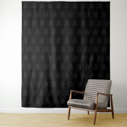 Bitcoin Schwarz Wandteppich (Beispiel)