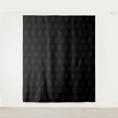 Bitcoin Schwarz Wandteppich (Vorderseite)