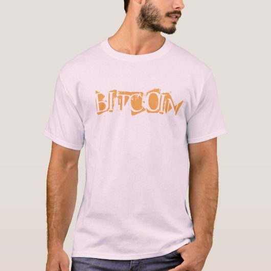 Bitcoin, schwarzes Hemd T-Shirt (Vorderseite)