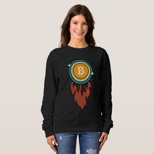 Bitcoin seine Zeit für Plan B BTC Krypto und Bitco Sweatshirt (Vorne ganz)