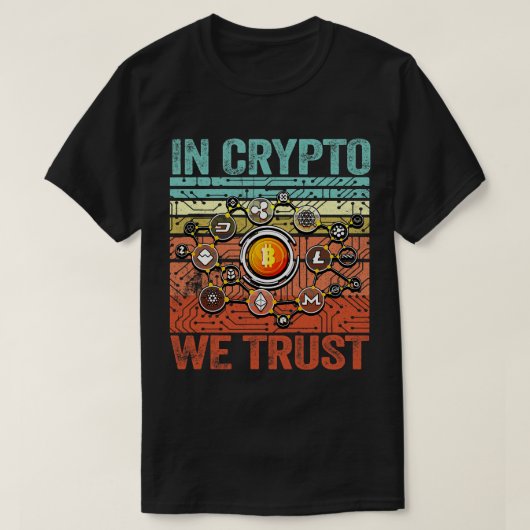 Bitcoin Shirt Blockchain Kryptowährung in Krypto (Design vorne)