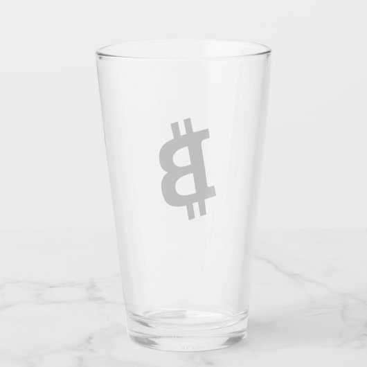 Bitcoin Simple Glas (Rückseite)