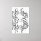 Bitcoin Simple Leinwanddruck (Vorderseite)