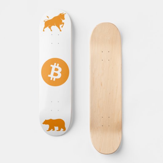 Bitcoin Skateboard (Vorderseite)