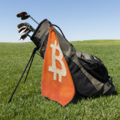 Bitcoin Standard (Oil, Style: 3) Golfhandtuch (Gras)