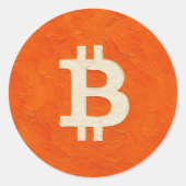 Bitcoin Standard (Oil, Style: 4) Runder Aufkleber (Vorderseite)