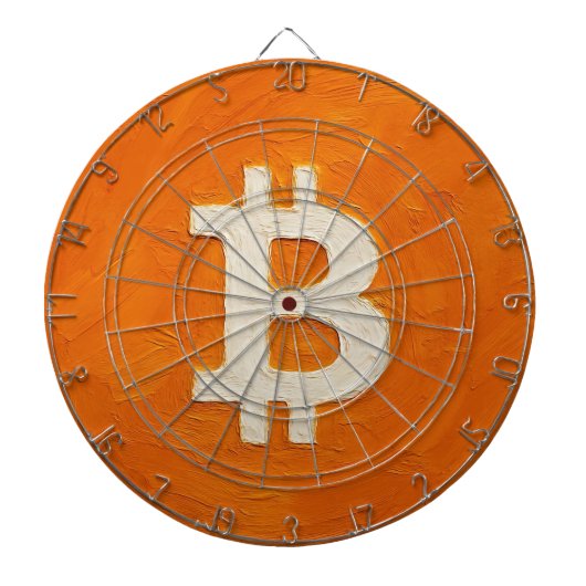 Bitcoin-Standard (Öl, Stil: 1) Dartscheibe (vorne)