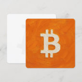 Bitcoin-Standard (Öl, Stil: 1) Feiertagskarte (Vorne/Hinten)