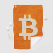 Bitcoin-Standard (Öl, Stil: 1) Golfhandtuch (Insitu)