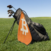 Bitcoin-Standard (Öl, Stil: 1) Golfhandtuch (Gras)