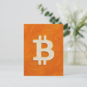 Bitcoin-Standard (Öl, Stil: 1) Postkarte (Stehend Vorderseite)