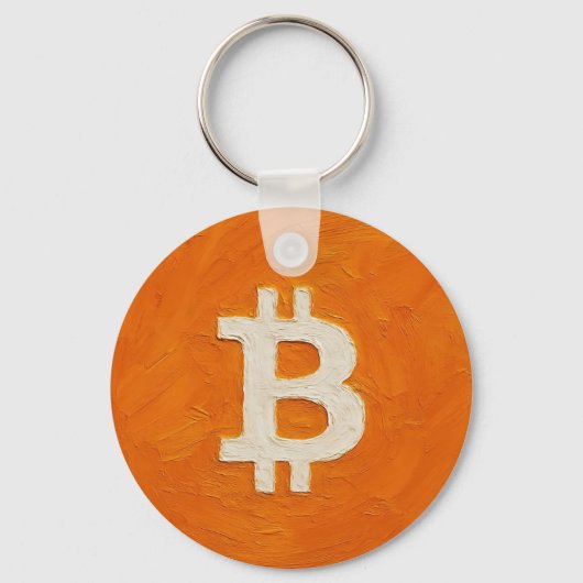 Bitcoin-Standard (Öl, Stil: 1) Schlüsselanhänger (Vorderseite)