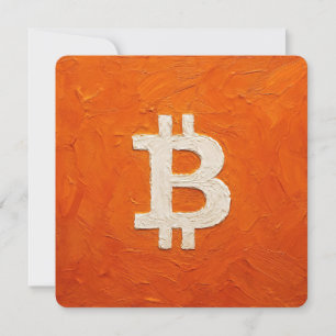 Bitcoin-Standard (Öl, Stil: 2) Feiertagskarte