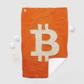 Bitcoin-Standard (Öl, Stil: 2) Golfhandtuch (Insitu)