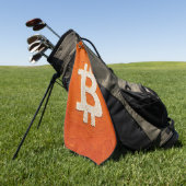 Bitcoin-Standard (Öl, Stil: 2) Golfhandtuch (Gras)