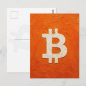 Bitcoin-Standard (Öl, Stil: 2) Postkarte (Vorne/Hinten)