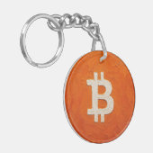 Bitcoin-Standard (Öl, Stil: 2) Schlüsselanhänger (Vorderseite links)