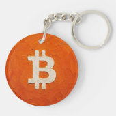 Bitcoin-Standard (Öl, Stil: 2) Schlüsselanhänger (Rückseite)
