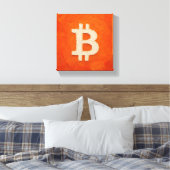 Bitcoin-Standard (Öl, Stil: 3) Leinwanddruck (Insitu (Schlafzimmer))