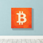 Bitcoin-Standard (Öl, Stil: 3) Leinwanddruck (Insitu (Holzboden))