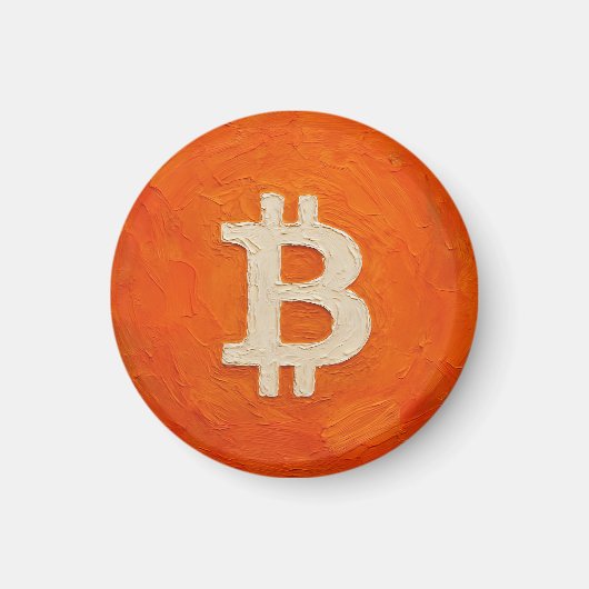 Bitcoin-Standard (Öl, Stil: 3) Magnet (Vorne)