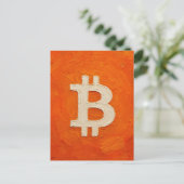 Bitcoin-Standard (Öl, Stil: 3) Postkarte (Stehend Vorderseite)
