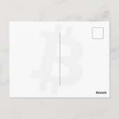 Bitcoin-Standard (Öl, Stil: 3) Postkarte (Rückseite)