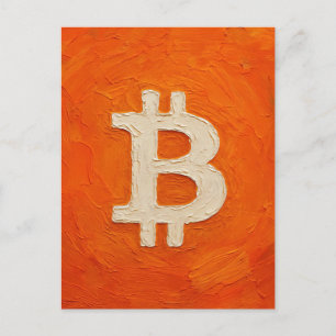Bitcoin-Standard (Öl, Stil: 3) Postkarte
