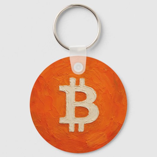Bitcoin-Standard (Öl, Stil: 3) Schlüsselanhänger (Vorderseite)