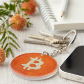 Bitcoin-Standard (Öl, Stil: 3) Schlüsselanhänger (Vorderseite rechts)