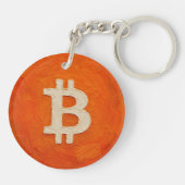 Bitcoin-Standard (Öl, Stil: 3) Schlüsselanhänger (Rückseite)