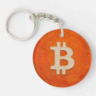 Bitcoin-Standard (Öl, Stil: 3) Schlüsselanhänger