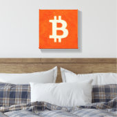 Bitcoin-Standard (Öl, Stil: 4) Leinwanddruck (Insitu (Schlafzimmer))